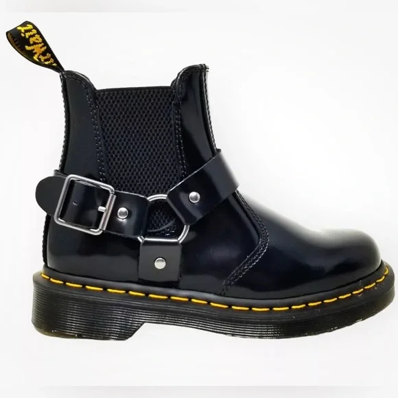 Dr. Martens Men’s Wilcox Smooth Leather Buckle Boots EUR 47 Size 13 NEW - Picture 3 of 13